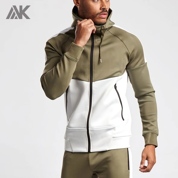 Wholesale Zip up Athletic Jackets Custom Mens Track Sports Jacket