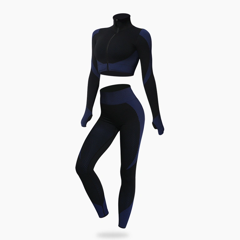 Women Sports Wear Fitness Top Long-Sleeved Clothing Yoga Suit