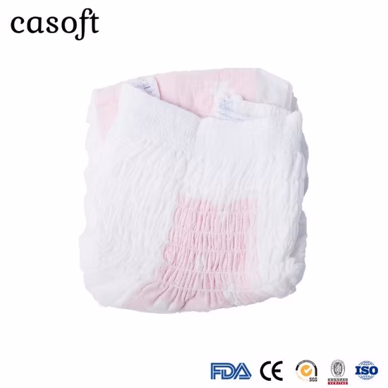 Pantalones de señora de superficie suave desechables de alta calidad Macrocare/pantalones de período de señora/pantalones de toalla sanitaria para mujer