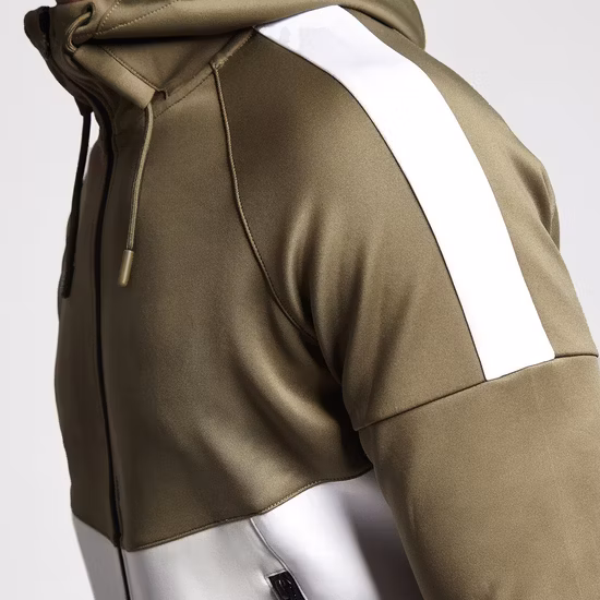 Comercio al por mayor Zip up chaquetas atléticas chaqueta deportiva para hombre personalizada