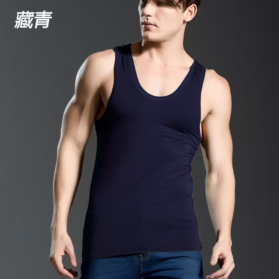 Nueva camiseta sin mangas transpirable y cómoda para hombre suelta